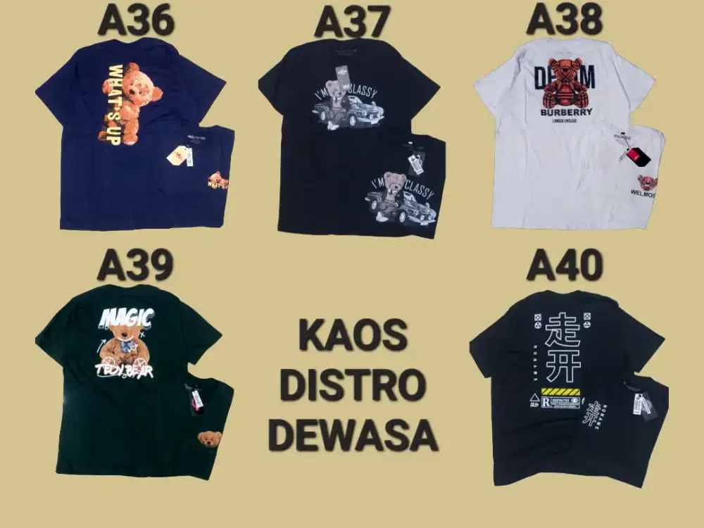 JUAL KAOS DISTRO BARU BORONGAN