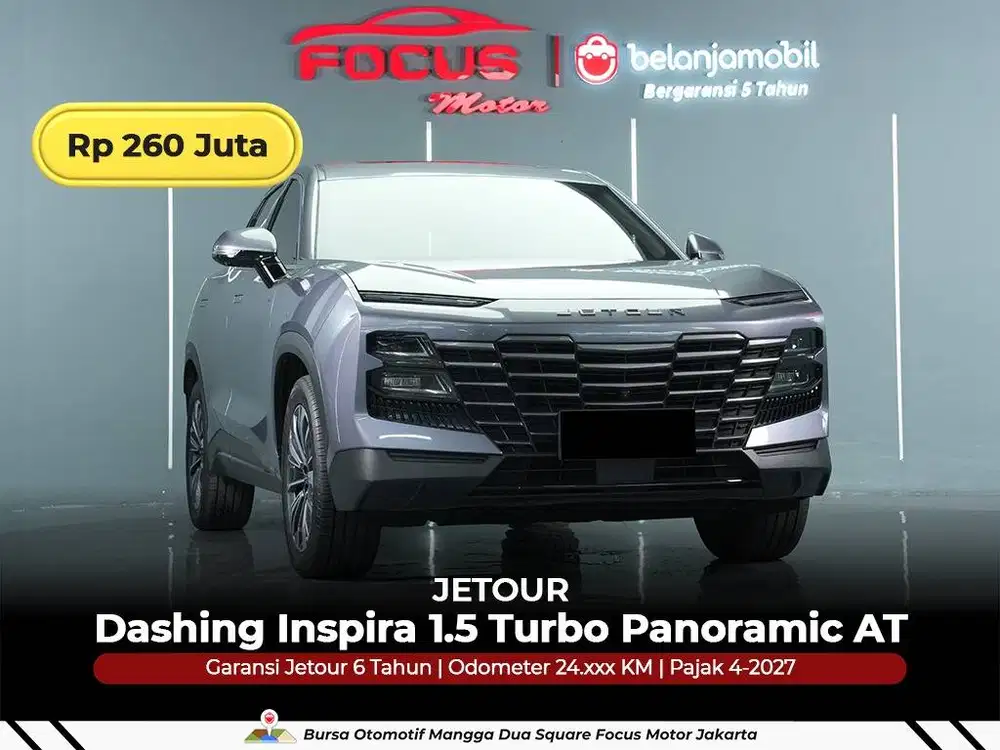 [GARANSI 5TH] Jetour Dashing Inspira 1.5 Turbo Panoramic AT 2025/2026