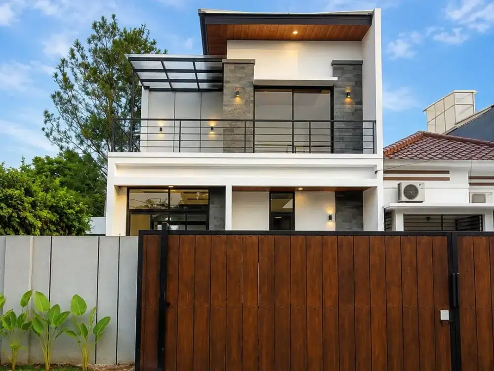 Rumah modern tropis lokasi strategis di Pondok Aren 18290 GB