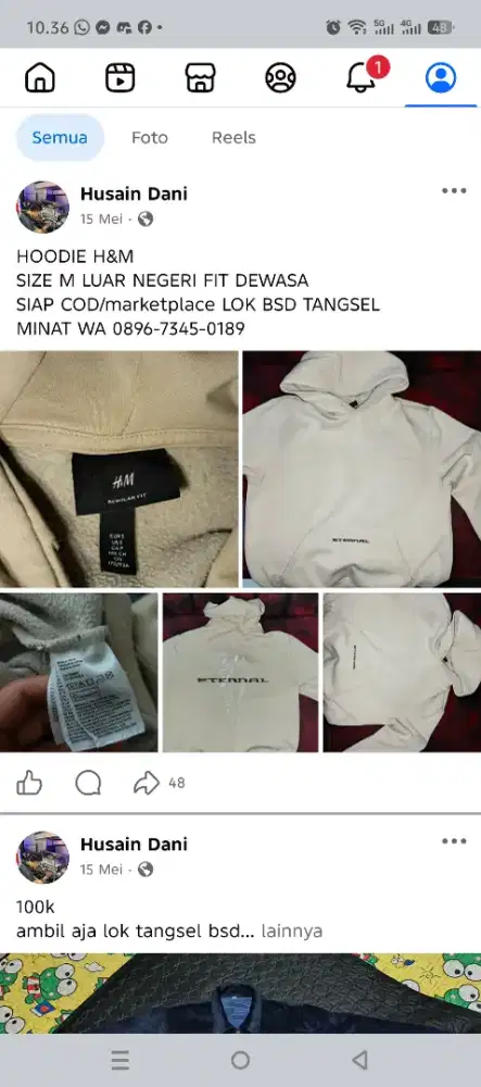 serba 100k aja, kaos masih baru