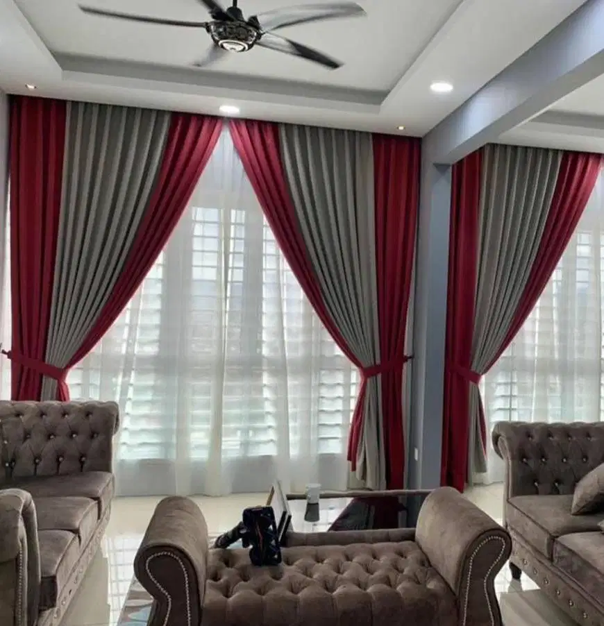 Jasa Pasang Gorden Custom Wallpaper Dinding 3D Gordyn Hordeng Korden