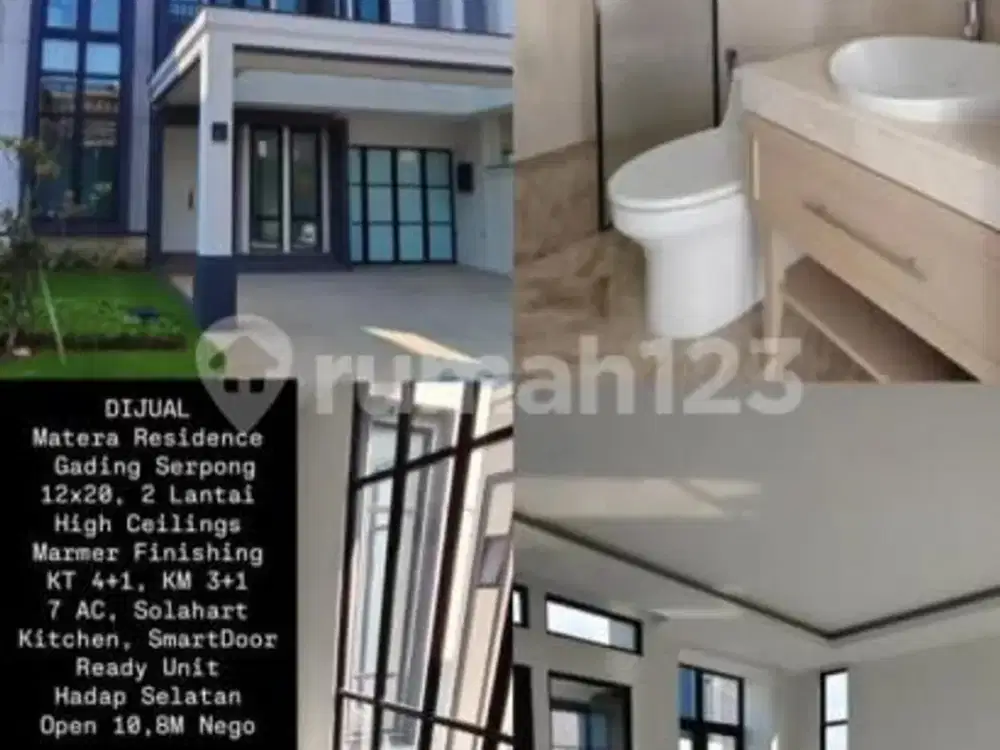 Rumah Matera Residence Gading Serpong Hadap Selatan Siap Huni