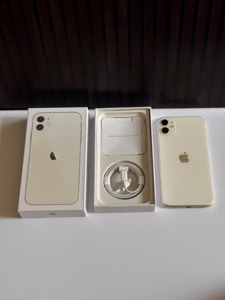 iPhone 11 128 White Fullset Mulus