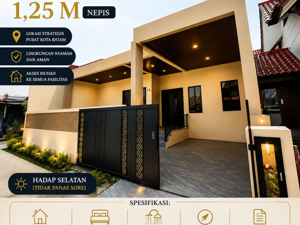 Dijual Rumah Tanah Besar 145 Dutamas Batam Center Dekat Mall & Pelabuhan