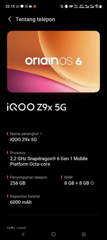 Vivo iqoo z9x 5g