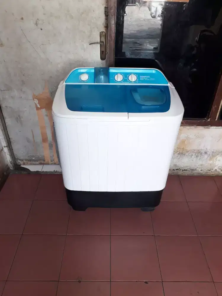 Mesin cuci denpoo 2 tabung kapasitas 8kg