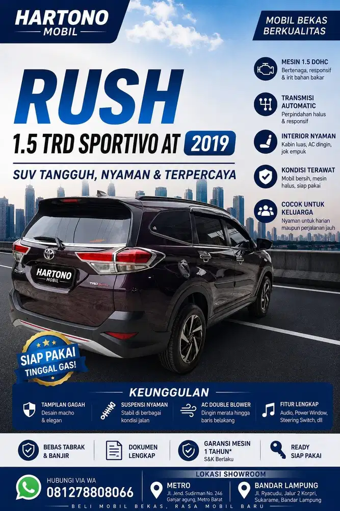 Rush 1.5 TRD Sportivo AT 2019