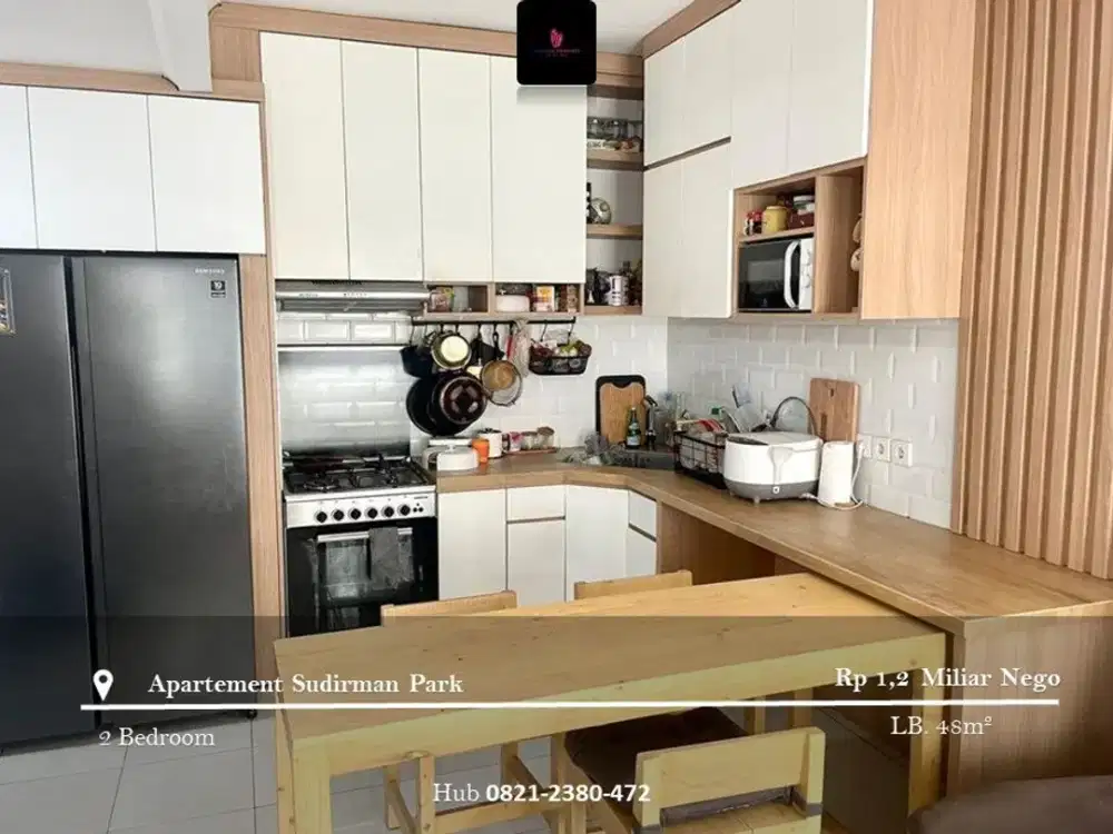 Dijual Apartement Sudirman Park Mid Floor 2BR Furnished
