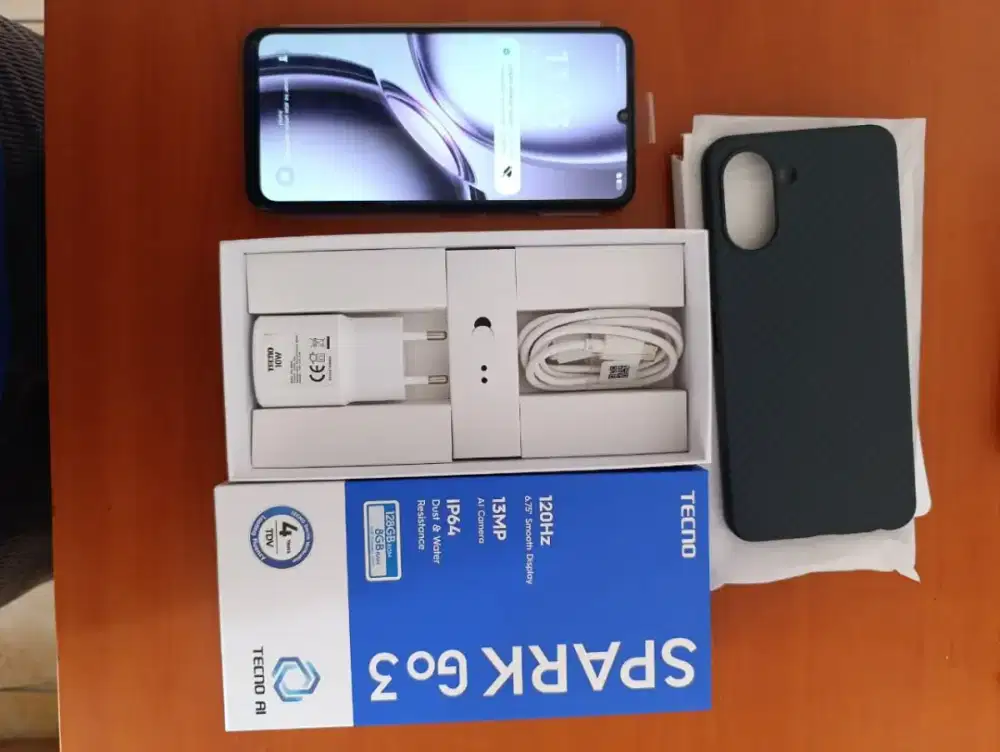SECOND LIKE NEW TECNO SPARK GO3 8/128 FULLSET NOMINUS BERGARANSI