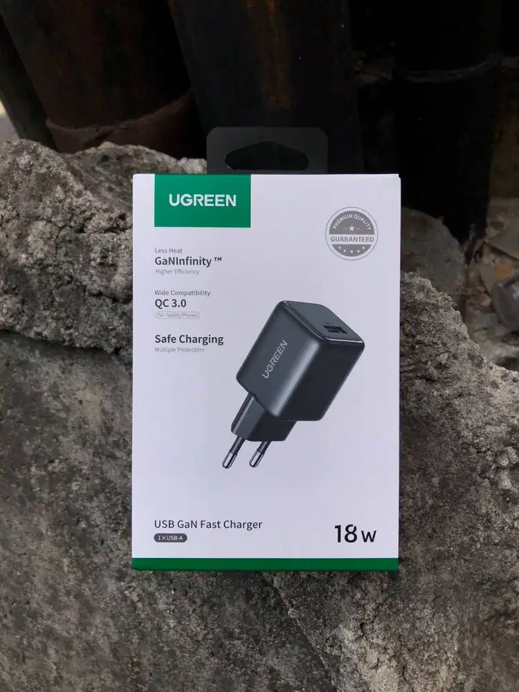 UGREEN Adaptor N Series USB-A GaN Fast Charger 18W - 75613/75623