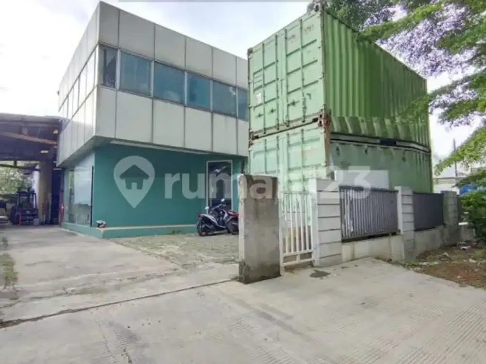 Gudang ada Office 600 m HGB Bagus bisa Container lokasi Strategis Dekat Tol Stasiun RS di BSD Tangerang
