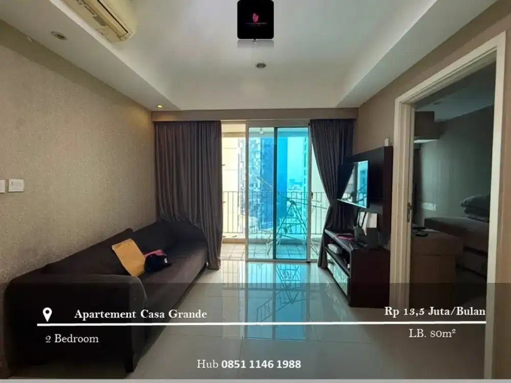 Disewakan Apartement Casa Grande Mid Floor 2BR Full Furnished