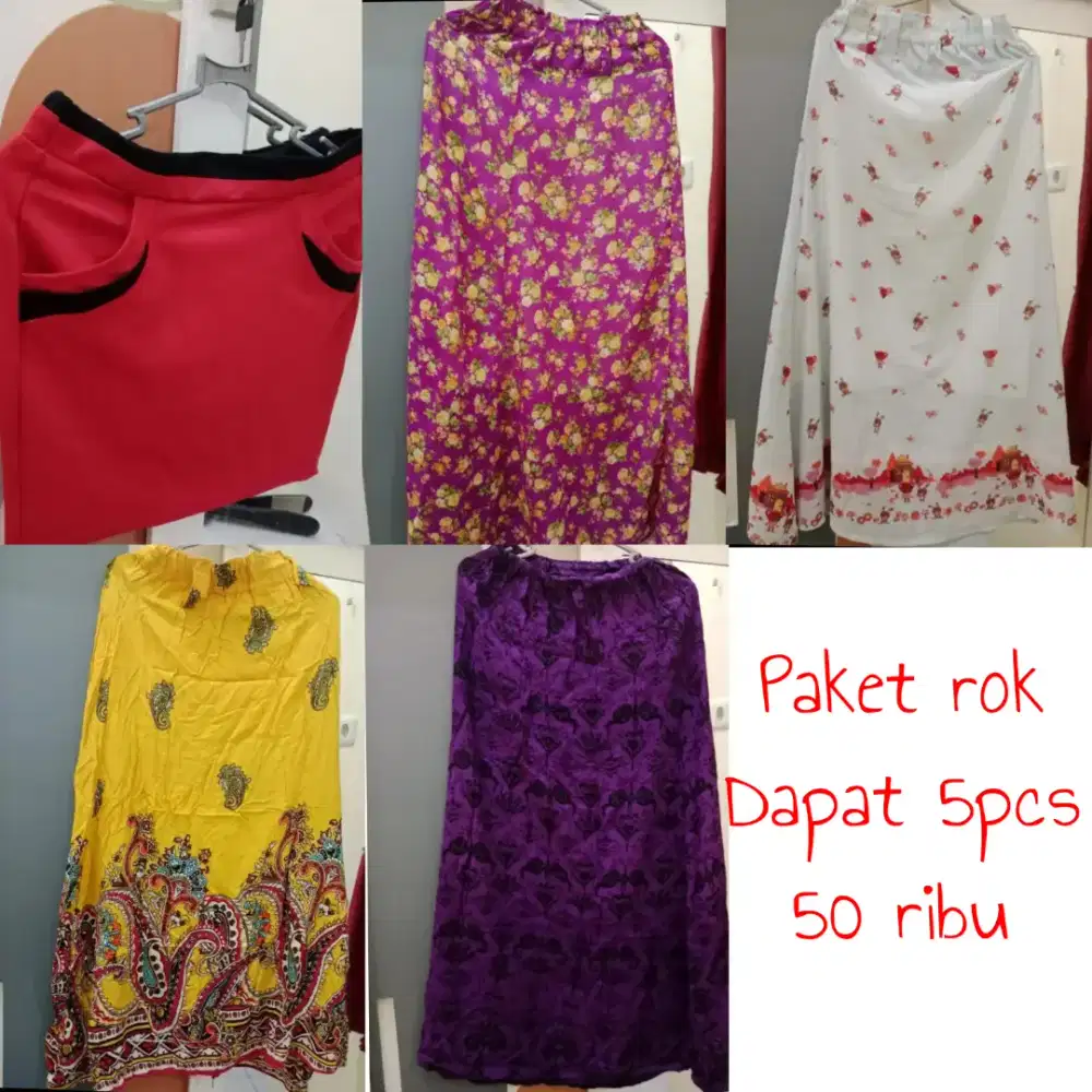Paket Rok dapat 5pcs