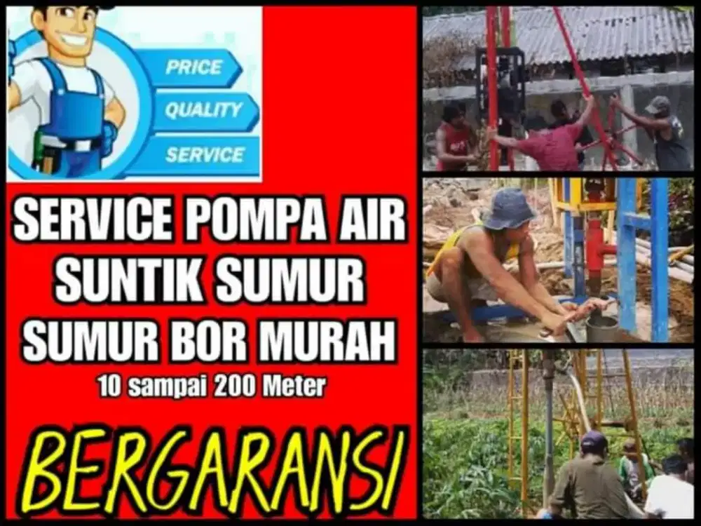 Ahli sumur bor suntik gali, servis service pompa air,kuras sumur,sedot