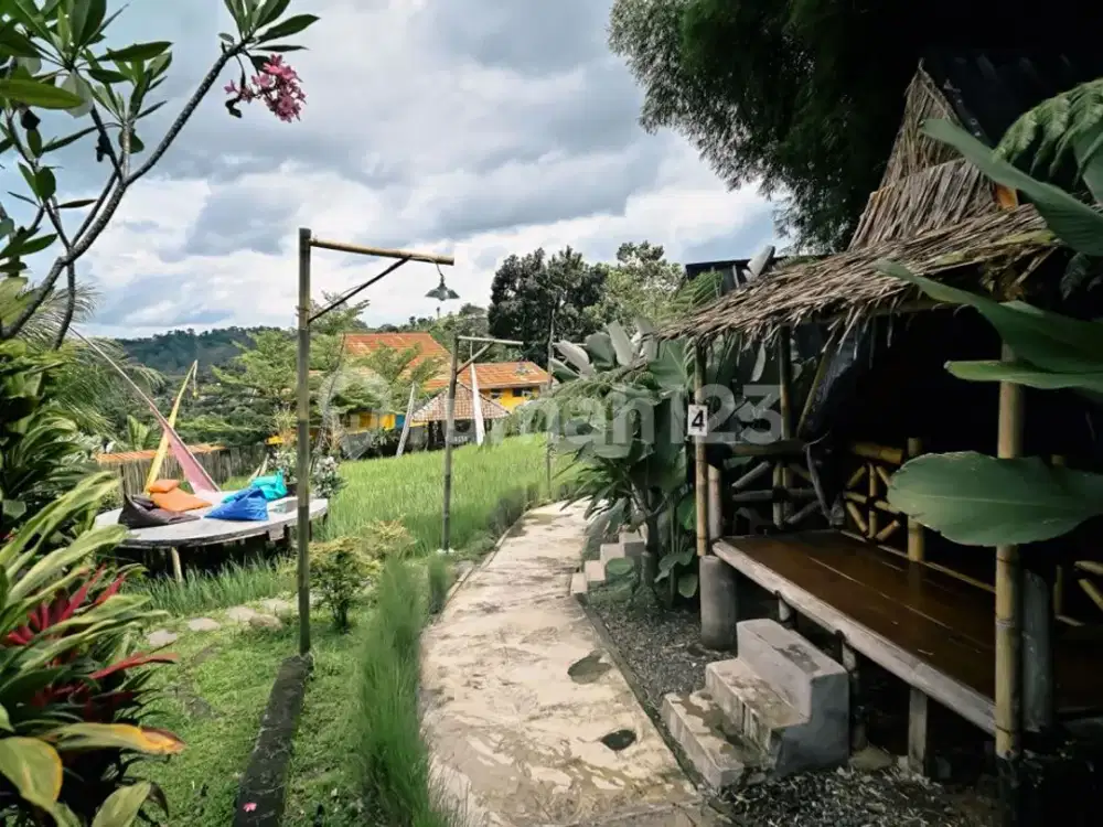 Villa Cafe Resort Ala Bali Ramai Beroperasi di Wisata Alam Gunung Pancar Sentul