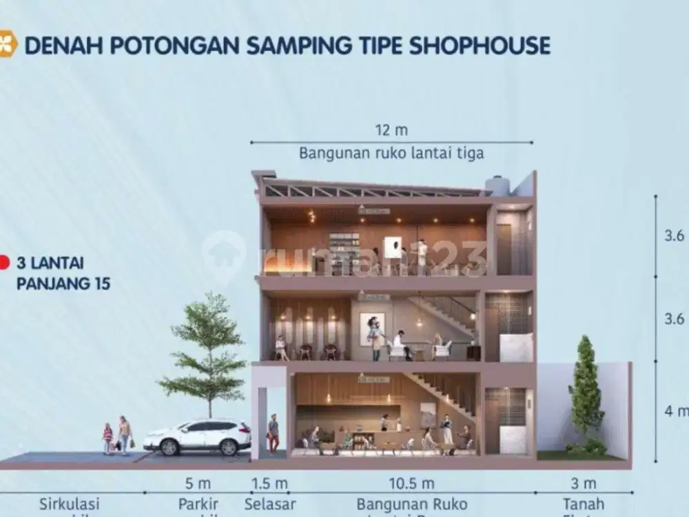 Ruko Gandeng Gading Serpong Hampton Avenue Sudah Dijebol Bagian Tengah