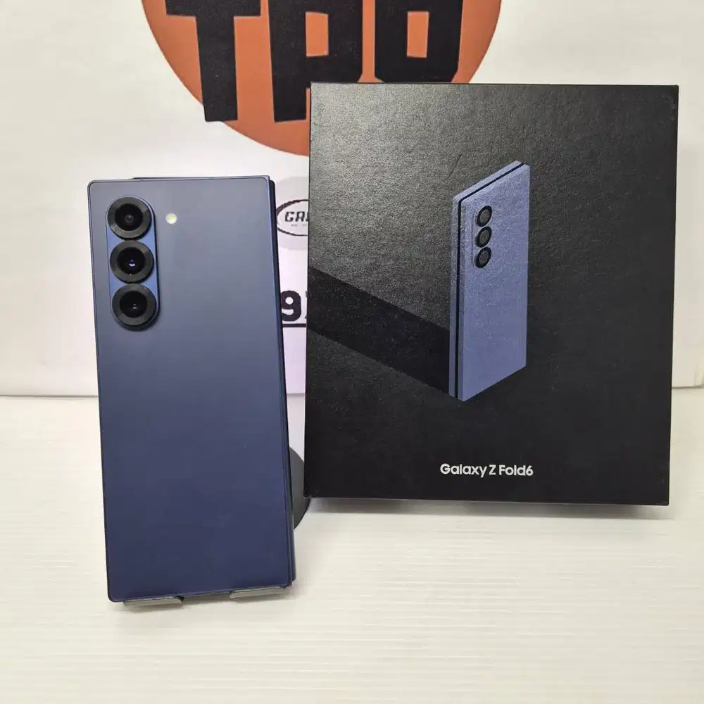 Samsung Galaxy Z FOLD 6 12/256GB NAVY No Minus No Kendala FULLSET
