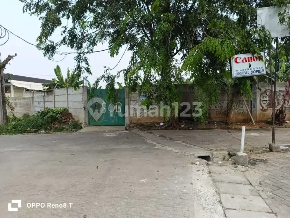 Dijual Gudang Shm Pagar Keliling Dekat Tol Jelupang Serpong Tangerang