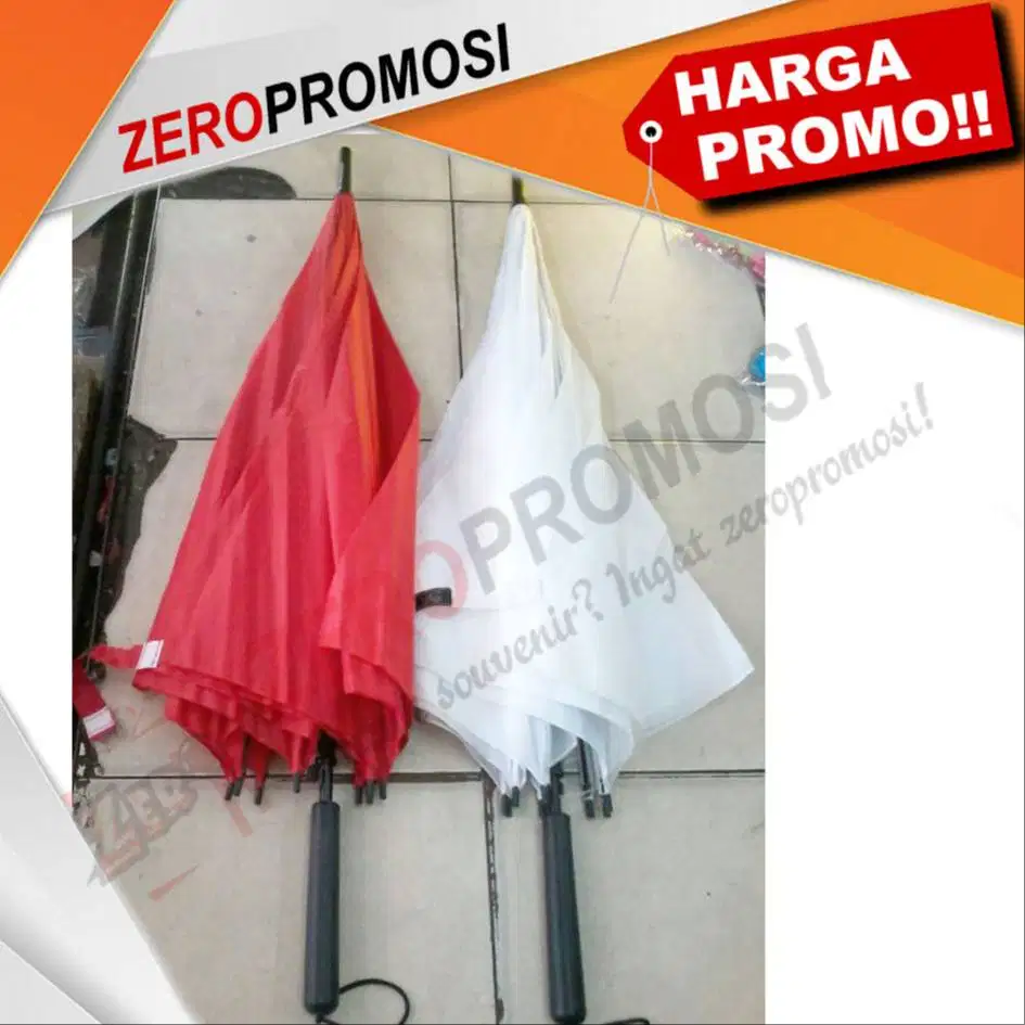 Payung Merah Putih Custom Logo untuk Souvenir HUT RI 17 Agustus