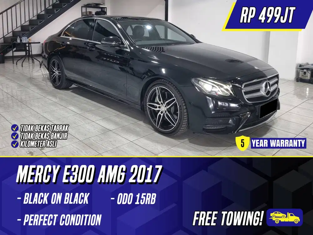 Mercedes Benz E300 AMG 2017 Black Hitam Mercy E 300
