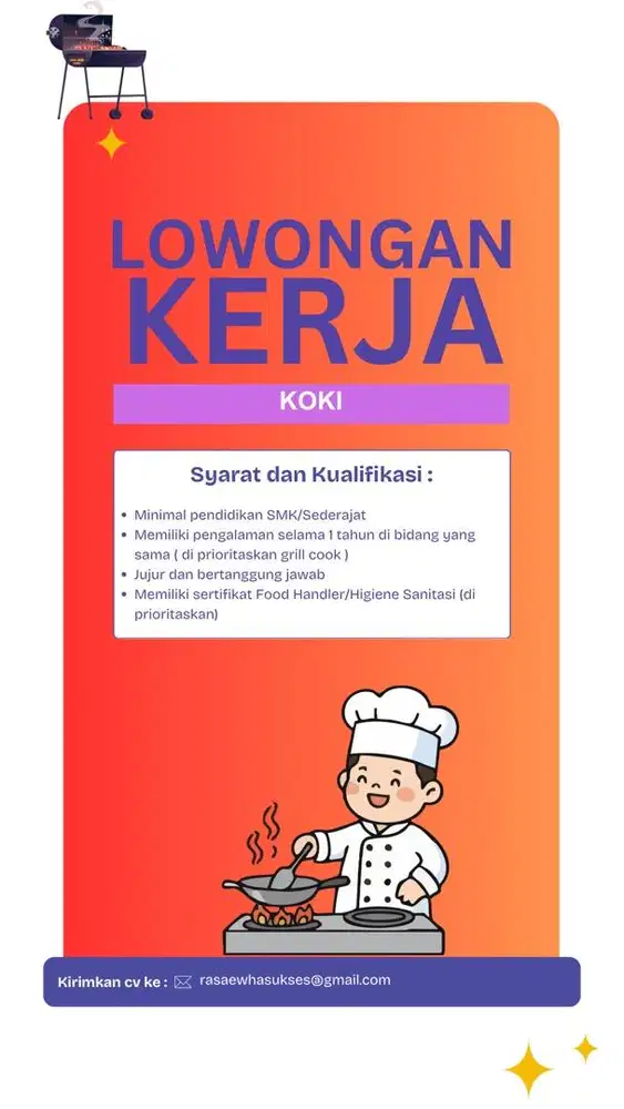 Koki ( Grill Cook )