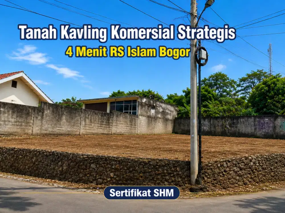 Tanah Kavling Komersial Dekat RS Islam Bogor