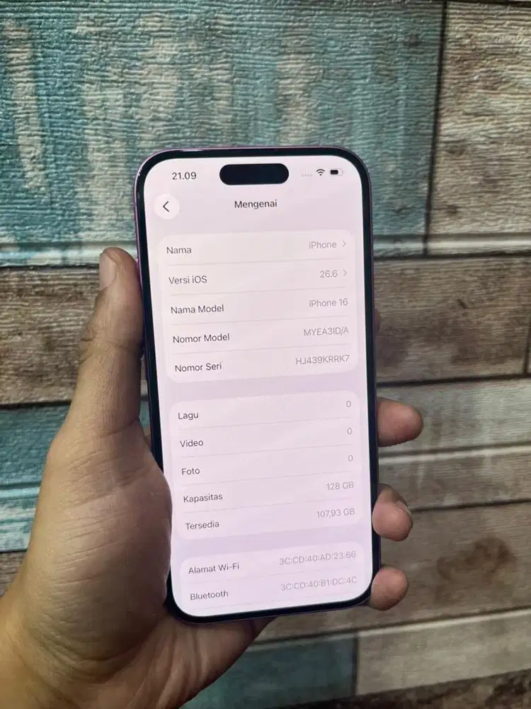 iphone 16 128 pink second like new