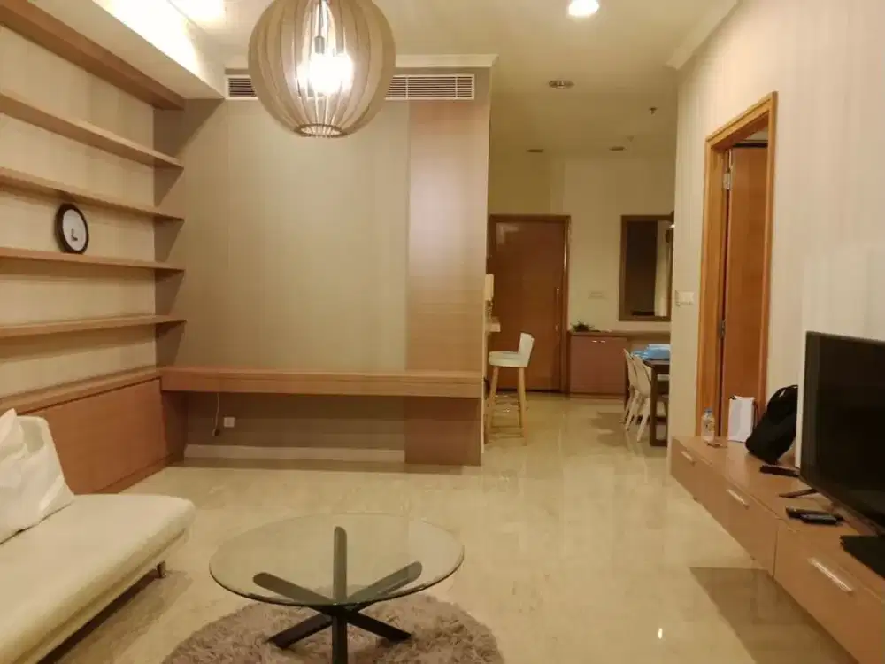 Luxury 1BR Senayan Residence 80m² Full Furnished – Pool View, Dekat GBK & Senayan City