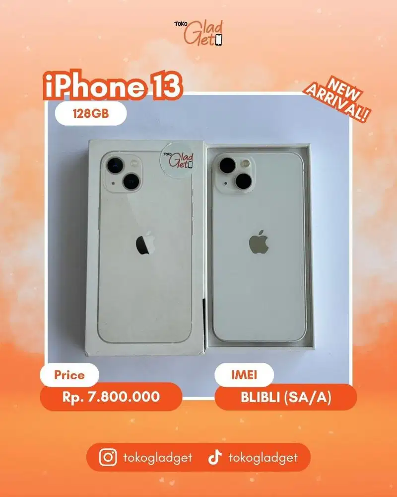 iPhone 13 Basic 128 Gb ex IBOX/BLIBLI