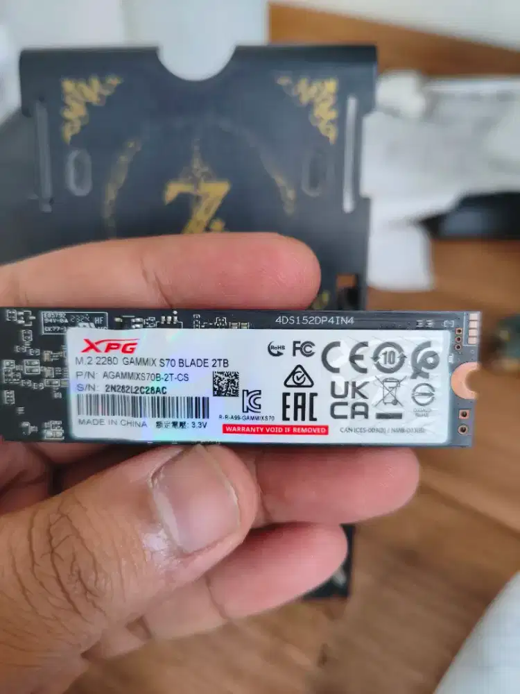 SSD NVMe Gen4 2TB ADATA XPG GAMMIX S70 Blade - Health 100%
