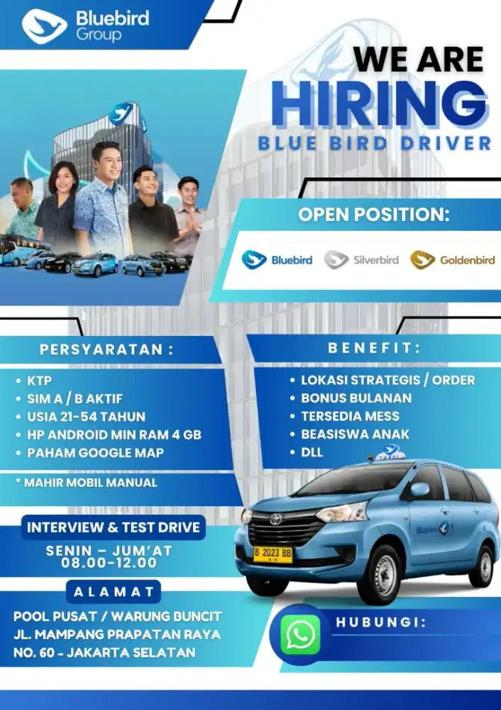 Dibutuhkan 25 driver profesional