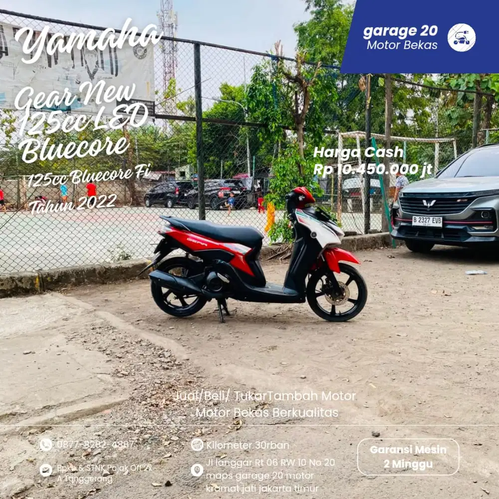 Yamaha All New Gear 125cc Bluecore Fi Tahun 2022
