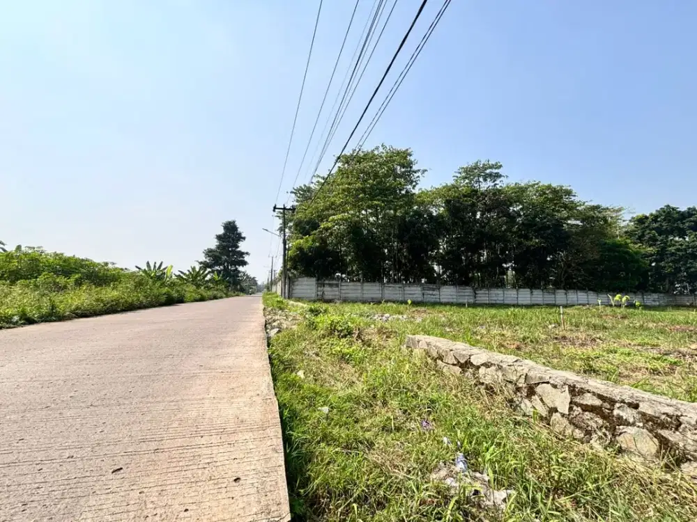 Tanah Kavling Tepi Jalan, Strategis 15 Menit ke Tol Legok
