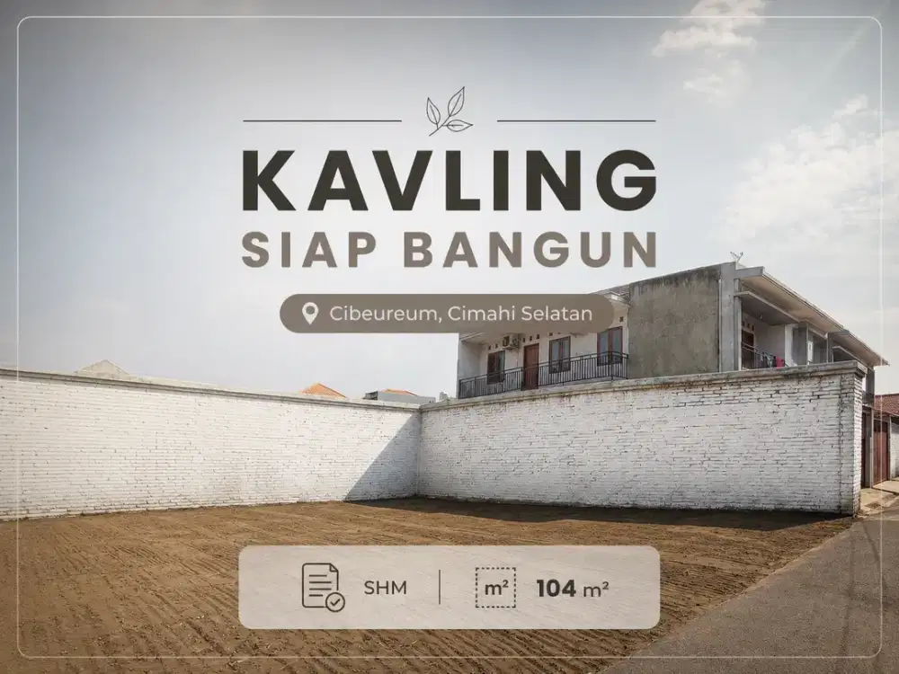 Dijual Tanah SHM di Cimahi - Dekat Rsud Cibabat