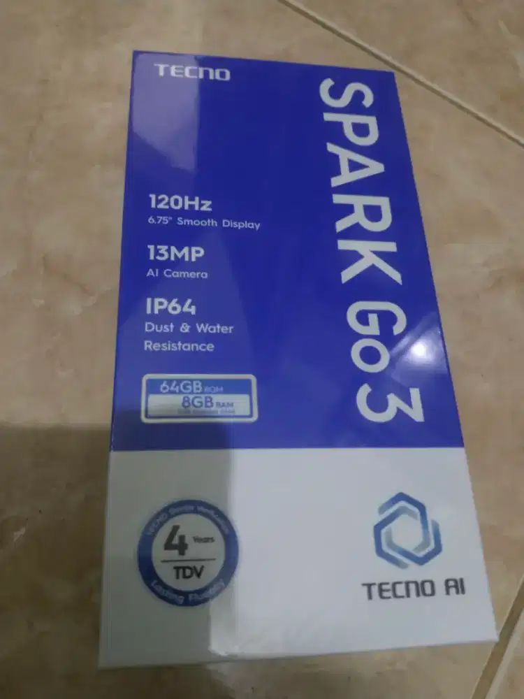 Tecno spark go 3 New belum buka segel 4/64Gb