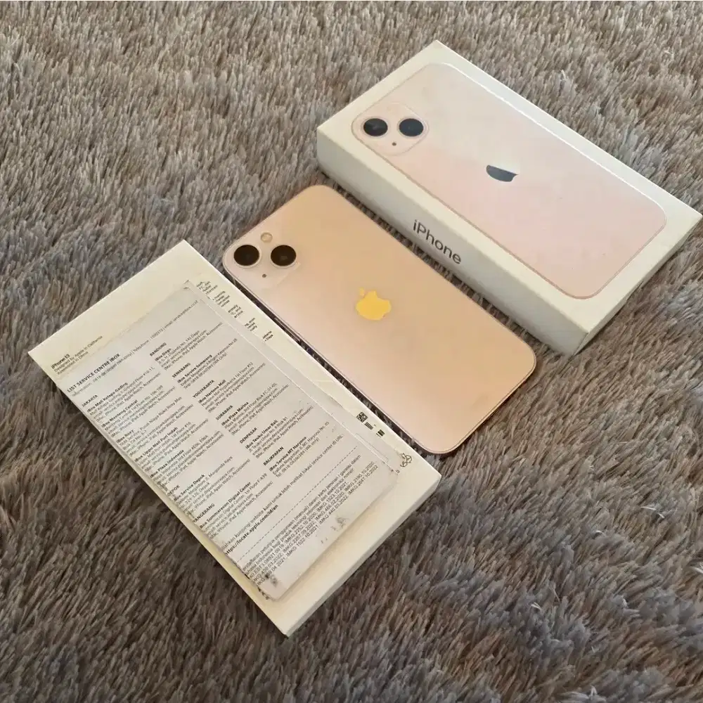 Iphone 13 256Gb Pink garansi IBOX mulus istimewa