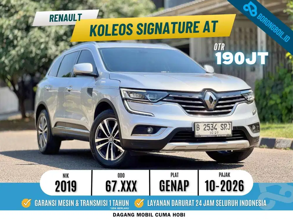 Renault koleos Signature 2019 Silver metalik