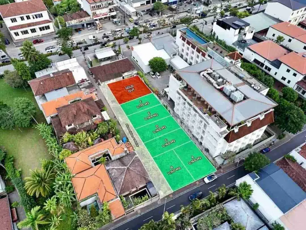 DI SEWAKAN TANAH 160m² DI KAWASAN JALAN UTAMA DEWI SITA SEMINYAK