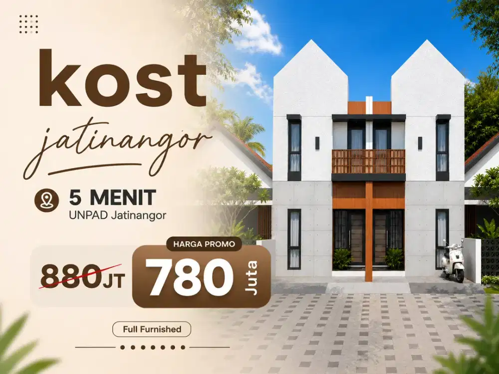 Rumah Kost Murah Dekat Unpad Jatinangor, Full Furnished