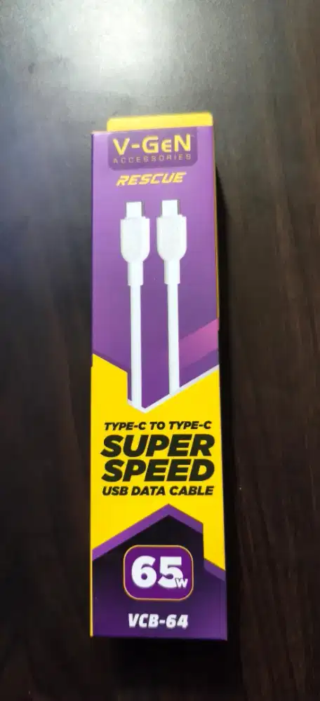 Kabel Data USB V-GeN VCB-64 Super Fast Charging 65W 3A
