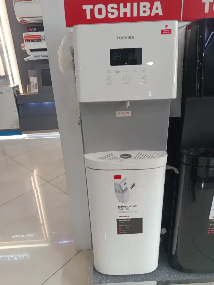 Toshiba Dispenser RWFW 1830 BN (W) 
harga sdh termasuk CASHBACK 300RB!