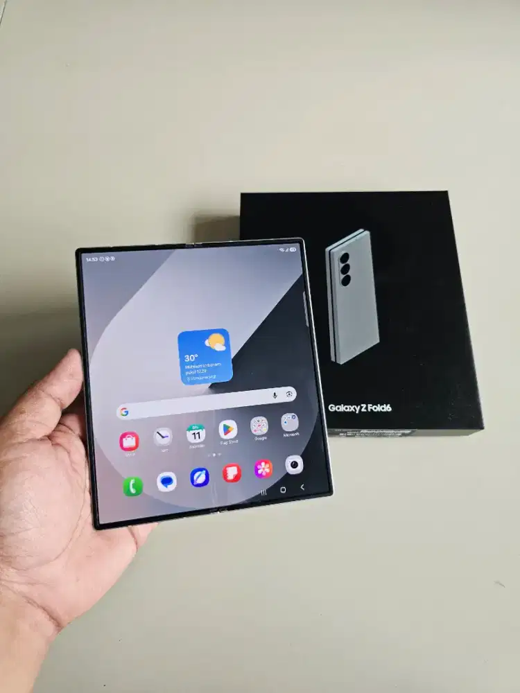 Samsung Z Fold 6 12/512 5G Silver SEIN Resmi Indo Normal Murah