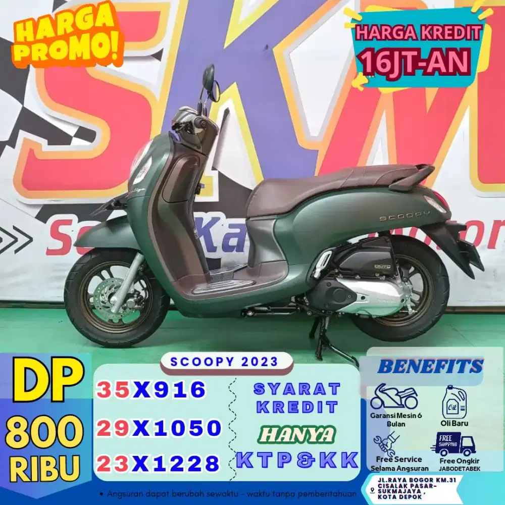 Kredit dp 800rb proses 1hari scoopy 2023 prestige