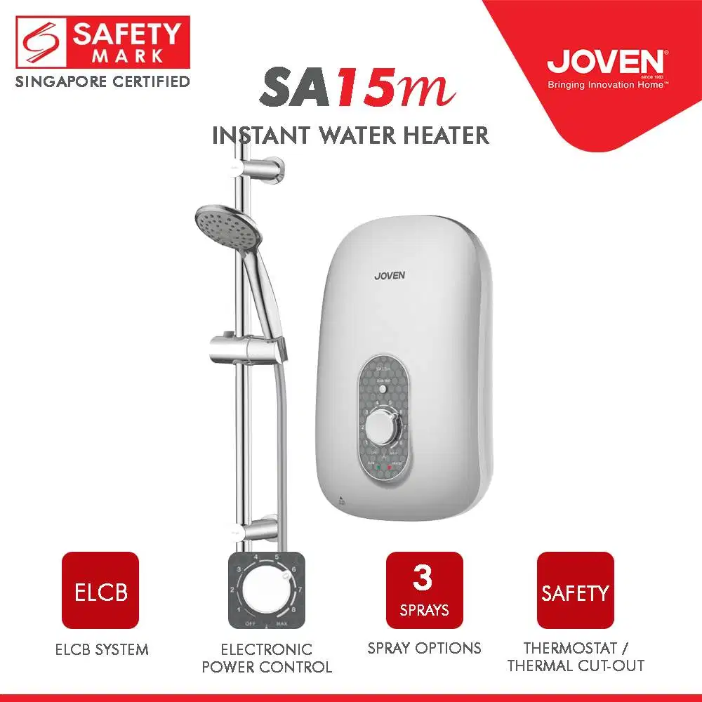 Joven SA15M Instant Water Heater 100% Original Kondisi Baru