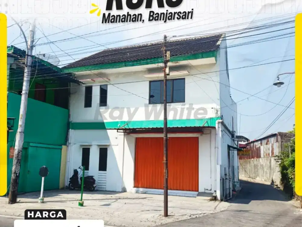 Ruko Sewa 2 Lantai Di Jl Mt Haryono Manahan Cocok Untuk Kantor/Usaha