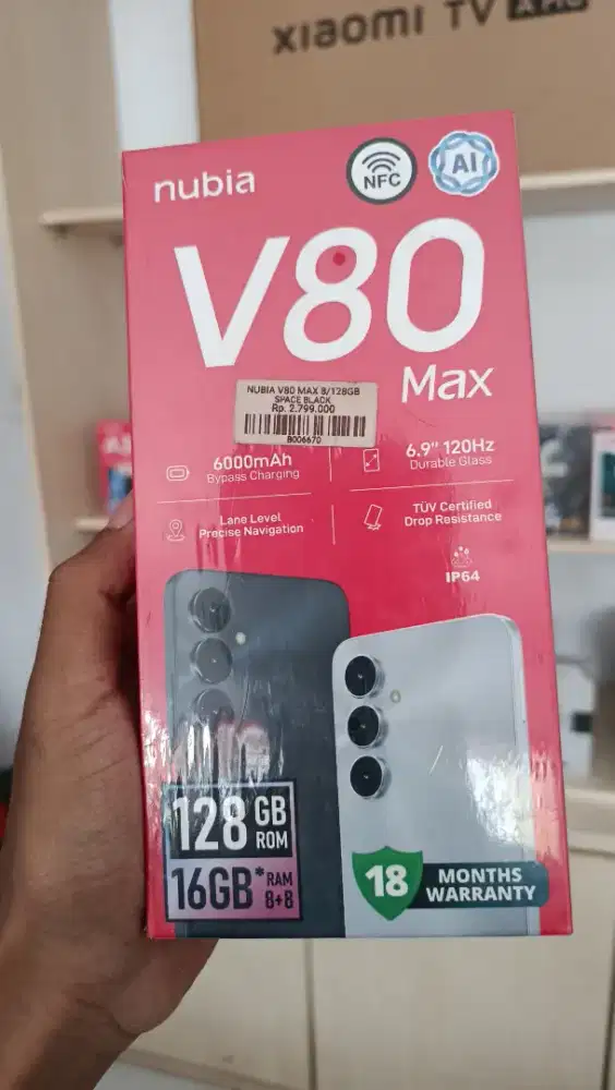 NUBIA V80 MAX 8/128GB — BARU SEGEL