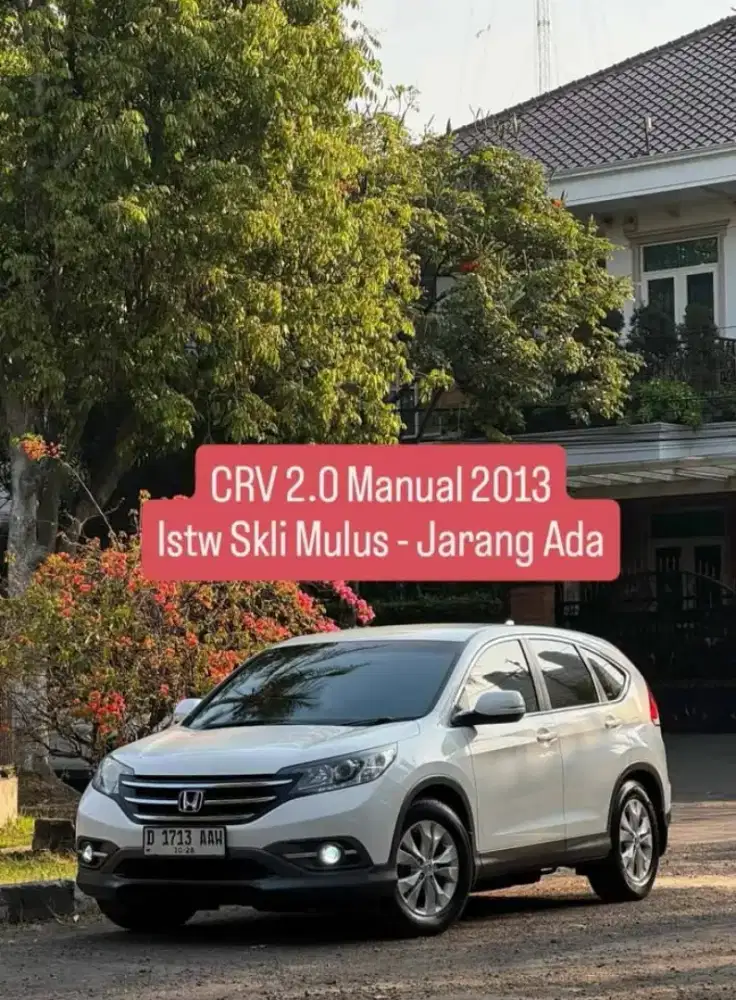 CRV 2.0 Manual 2013 Istw Skli
- KM low 94rb istw Skli Mulus