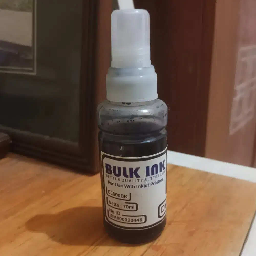 Tinta printer hitam bulk ink bk black