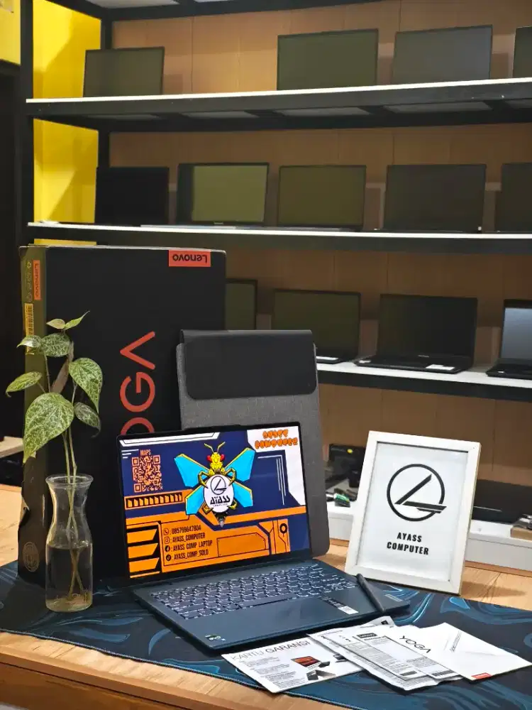 Laptop Lenovo yoga 7i i5-1340P ram 16GB DDR5/512GB garansi on 03-2027