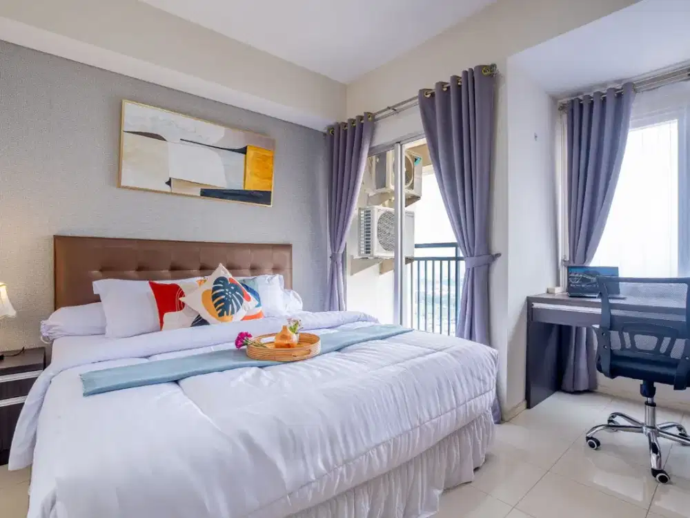 Sewa Murah & Lokasi Strategis Jakarta Pusat! Apartemen Cosmo Terrace 1Br, Full Furnished, Lokasi Dekat (Sudirman, Bundaran HI, Tanah Abang)